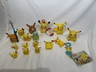 Vintage Pokemon Pikachu Toy Lot 1999 Trendmasters Figures Plush Keychain