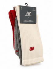 New Balance Cushioned Men's Crew Socks L Multicolor Logo 3-Pair Pack