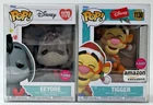 Funko Pop! Disney Amazon Holiday Tigger #1130 & Eeyore #1170 Flocked Set of 2