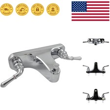 Contemporary 8" Chrome Tub/Shower Faucet with Lever Handles for Mobile Homes