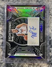 2020-21 Panini Obsidian Lightning Strike Signatures Michael Porter Jr. #LS-MPJ 