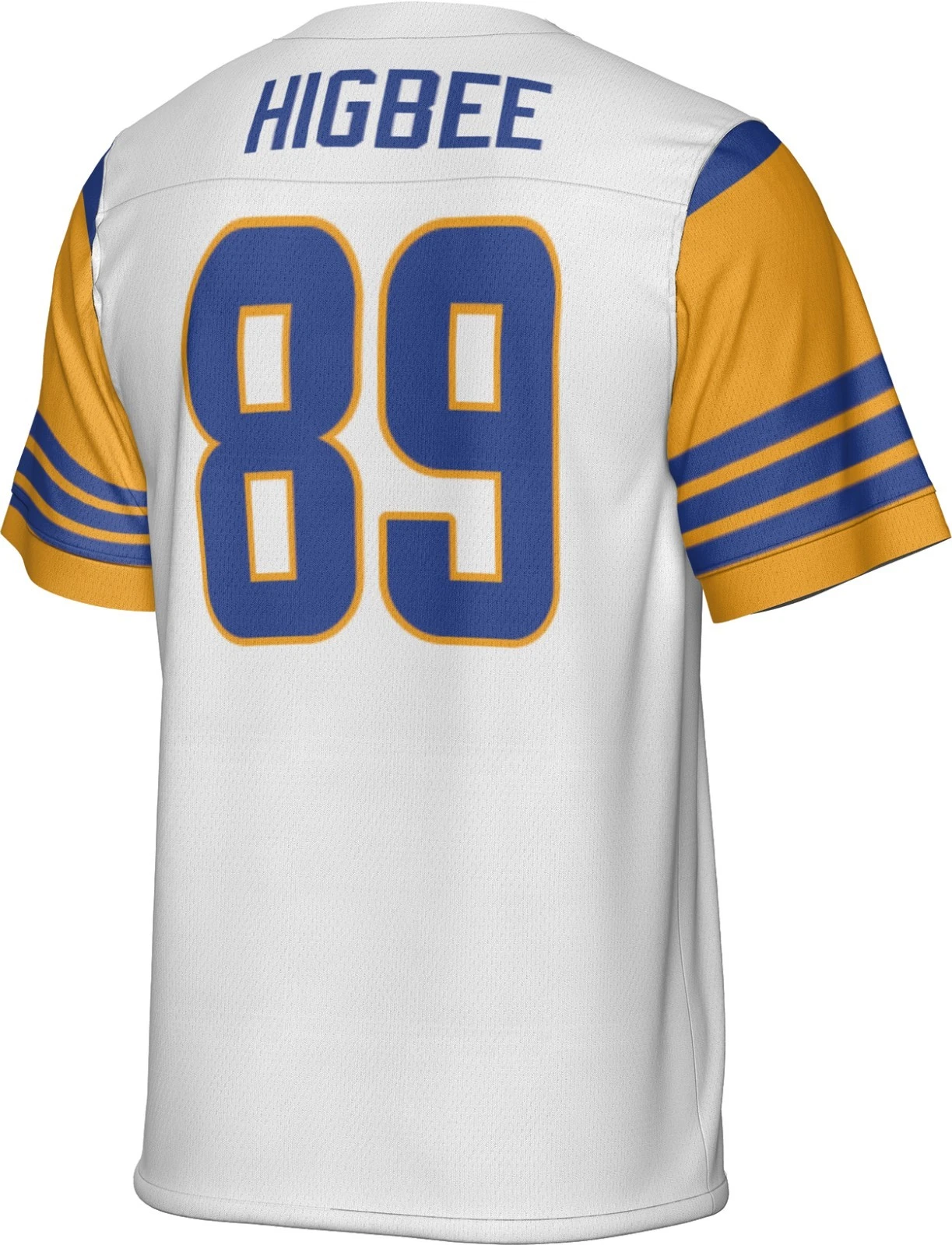 Custom White Tyler Higbee Jersey
