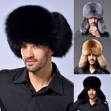 Winter Trapper Hat With Ear Flaps Imitation Fur For Cold Weather Outdoor Activit