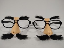 2 Vintage Toysmith Wind-up Funny Face Wiggling Eyebrows And Moustache