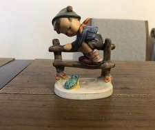 Vintage Goebel Hummel Figure~ Retreat To Safety201 2/0 L:7 Cm H:10 Cm