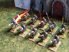 28mm - Medieval Mounted Knights Unit 1 - Metal / state of art pro painted