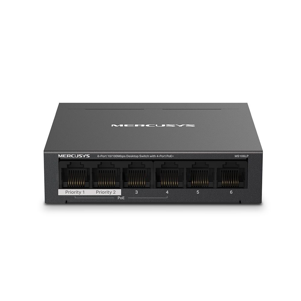 Switch Desktop 6 Porte PoE+ 10/100Mbps | Hub per Telecamere IP Shop
