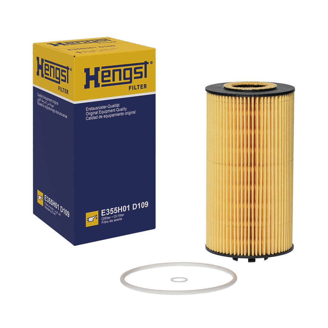 Filtro olio Cartuccia filtro E355H01 D109 HENGST FILTER per AUDI VW - Immagine 2