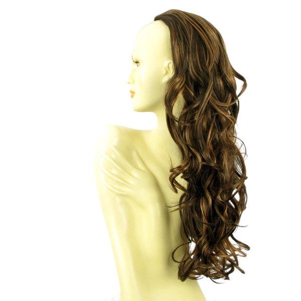 Demi-perruque 65cm chocolat cuivré 015 : la coiffure de soirée idéale pour sublimer votre look