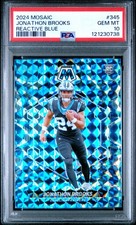 2024 PANINI MOSAIC REACTIVE BLUE #345 JONATHON BROOKS PSA 10