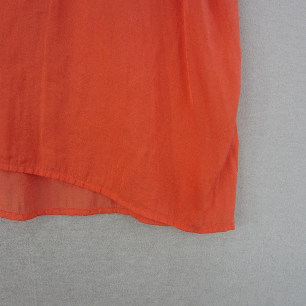 Witchery Top Womens 16 Orange Halter Straps Ruffle Frill Camisole Sleeveless