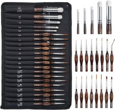 Nicpro Feine Pinsel mit Drybrush   21-teilige...