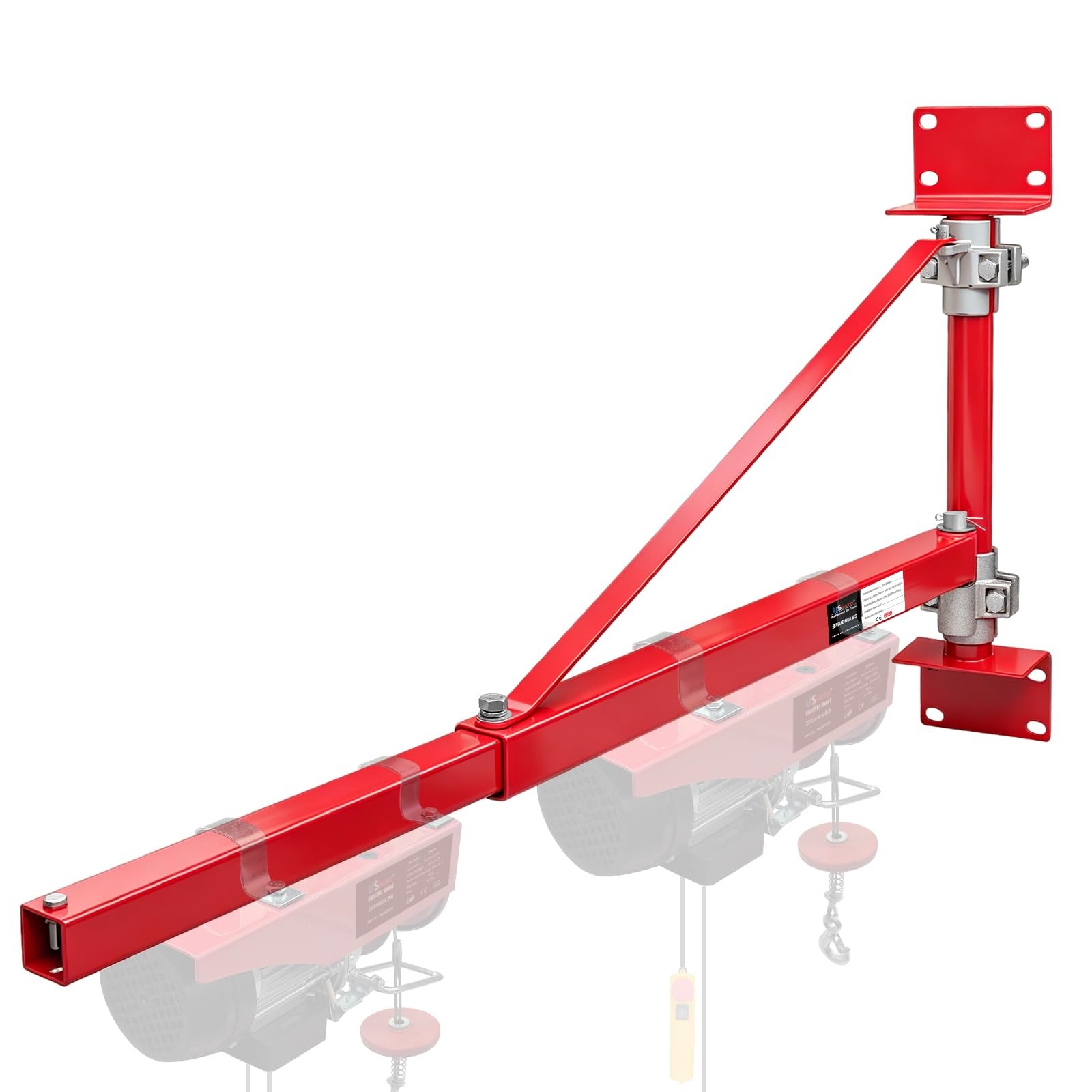 USYATO Wall Mount Jib Crane, 660 lbs Electric Scaffolding Lift, Hoist Support...