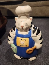 VINTAGE COCO DOWLEY CERTIFIED INTERNATIONAL CORP. KAT'S COOKIE JAR RARE DESIGN