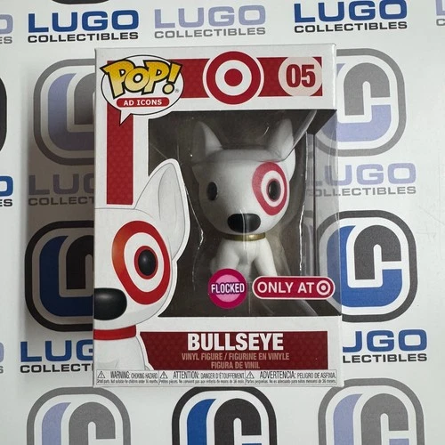 Funko POP! Ad Icons Flocked Bullseye (Gold Collar) Target Exclusive