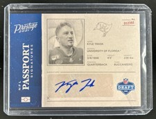 2021 Panini Prestige Kyle Trask NFL Passport Rookie RC Auto #PA-KT