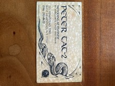 Peter Tat-2 Long Island NY Tattoo Business Card Collectable Tattooing Tattoos