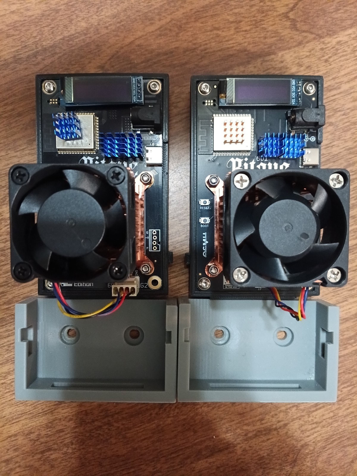 Bitaxe Gamma 601 Pair - 1.2TH/s - Bitcoin Solo Miners