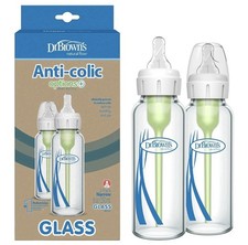 Dr. Brown'S Natural Flow Anti-Colic Options Narrow Glass Baby Bottle 8 Oz/250 M