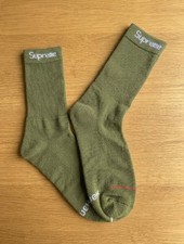 Supreme Hanes Olive Green Crew Socks 4 Pack Cushioned Size 6-12