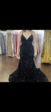 Sherri hill black sequin dress size 8. No alterations or changes.