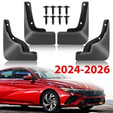 4pcs Mud Flaps Splash Guards Front Rear For Hyundai Elantra 2024-2026 Mudguards