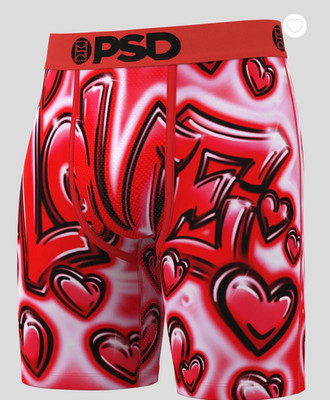 PSD Underwear Men's Love Core Boxer Brief Size Large L NEW MSRP$25