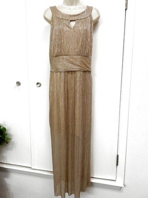 ENFOCUS Dress Size 20W Shimmer highlights ring collar maxi Mother Of Bride NEW