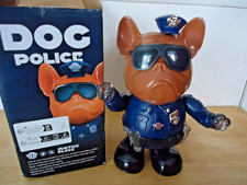 NIB DOG POLICE Dance Synchronized to Music, Moves and hands light up, NEW, NOS