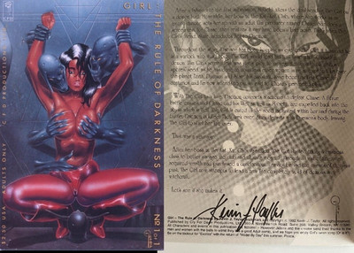 Girl the Rule of Darkness Signed Kevin J Taylor Cry for Dawn CFD Bad Girl HTF NM