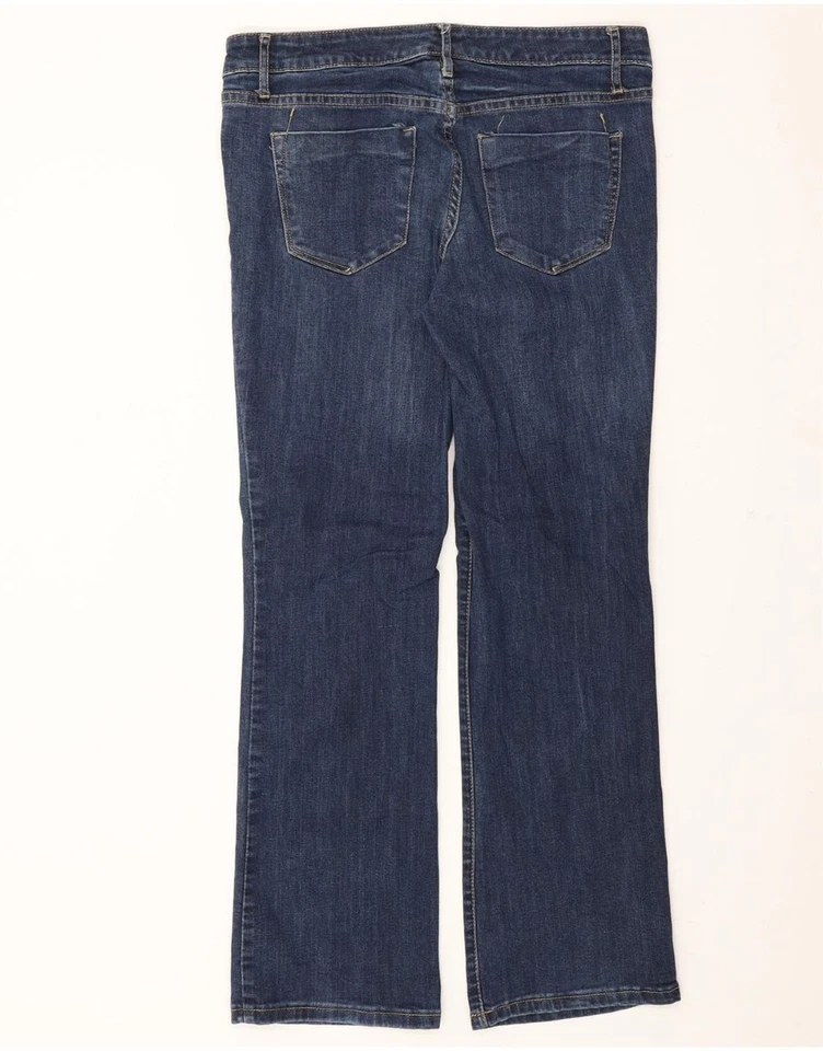 Pantalones de mezclilla MOSSIMO para mujer cintura baja corte boot EE. UU. 10 grandes W32 L30 azul algodón BL02 Foto 2 de 3