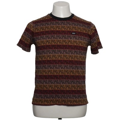 HUF, T-shirt, Größe: S, Rot/Gelb/Schwarz, Baumwolle, Print, Herren #rS1