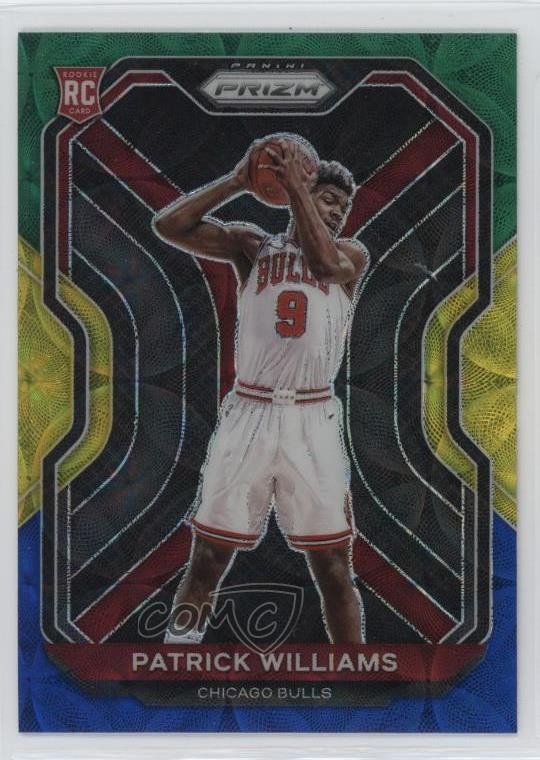 2020-21 Panini Prizm Choice Blue Yellow & Green Prizm Patrick Williams #288 p8v
