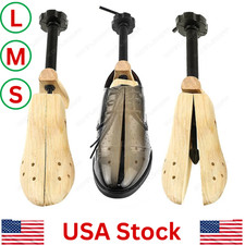 2-Way Wooden Adjustable Shoe Stretcher Expander Men Women Boot Size US 5-13