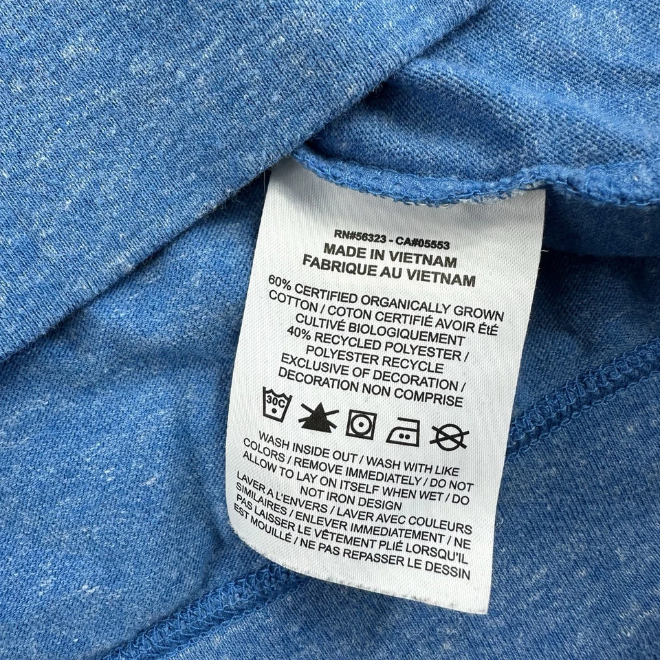 Nike Women's 2X Plus Size Just Do It Blue Long Sleeve Pullover Shirt Scoop Neck - Image 3 of 4