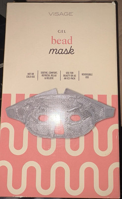 Visage Gel Bead Eye Mask Hot or Cold Reversible Under Eye Upper Eye Face