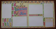 Easter Fun Scrapbook pages 2 each 12 x 12 handmade assembled premade Spring