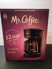 Mr. Coffee 12 Cup Switch Coffee Maker - Black Easy On/off Electric Drip
