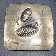 Stuart Nye Signed 1940's Sterling Silver 925 Pine Cone Modernist Brooch VTG