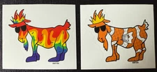 SALE 🐐 GOAT USA  Rainbow and Clownfish Goat Sticker LOT 🐐 Brand New