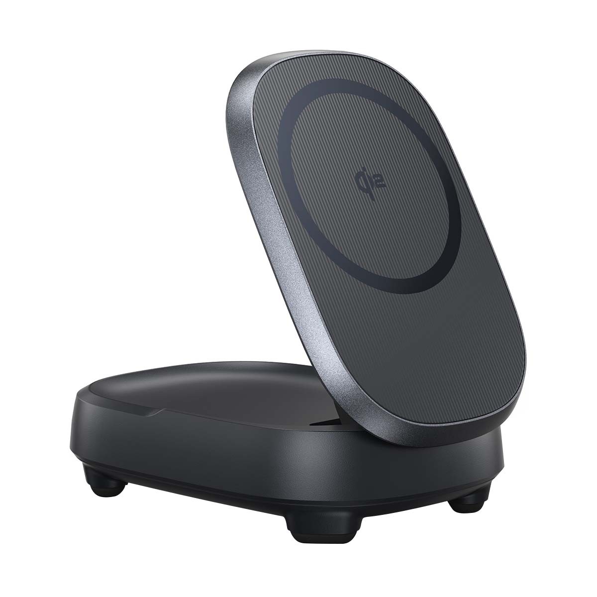 Station de charge sans fil Iniu MagPro 15W avec support rétractable noir
