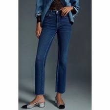 Anthropologie Pilcro The Yaya Mid-Rise Crop Jeans Size 27 Minimalist 90s Chic