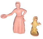Vintage 1950s Marx Fairy Tale - Mother Hubbard - Nursery Rhyme Fairytale Plastic
