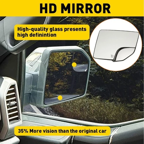 Heated Right Passenger Side Mirror Glass Replacement For 15-20 Ford F150 Pickup