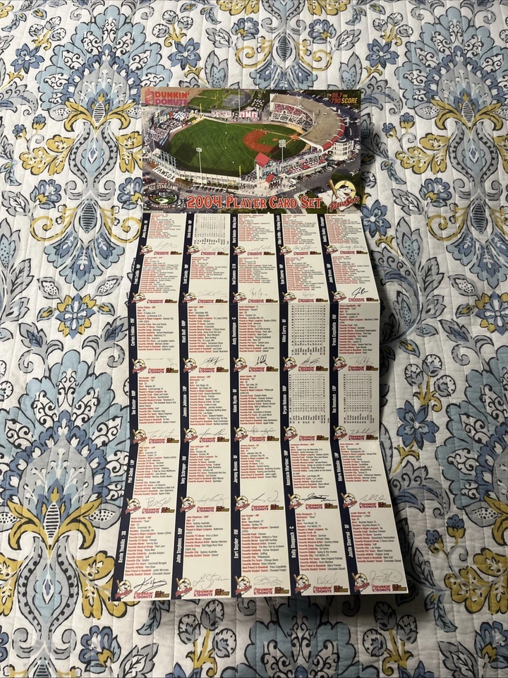 Juego de cartas del equipo Pawtucket Red Sox 2004 Foto 2 de 2