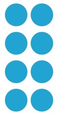2" Light Blue Round Label Dots Stickers Color Coding Inventory 2 Inch Dot