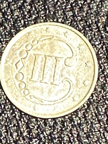 1853 3 Cent Coin. Silver Thrime. Appears AU+. KM#75. Beautiful Coin. - Picture 4 of 16