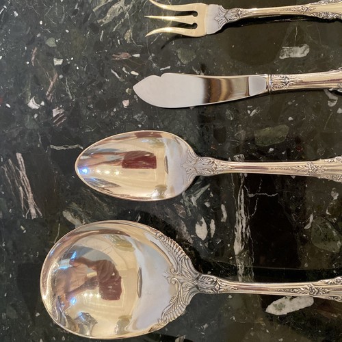 WALLACE SIR CHRISTOPHER STERLING SILVER 6 SERVING pcs FLATWARE SET - Picture 9 of 18