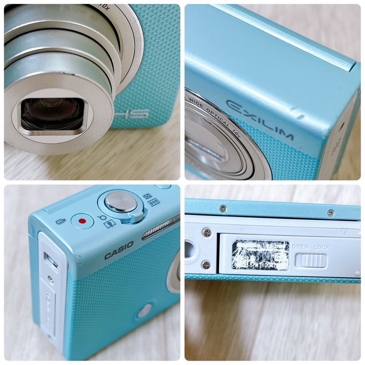 CASIO EXILIM EX-ZR60 カシオ デジタルカメラ 水色 自撮り 【公式通販】