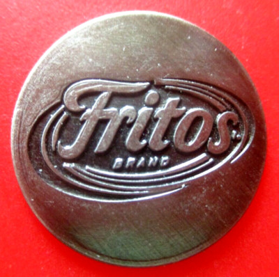 vtg - FRITOS - Golf Ball Marker - Flat - Metal - Corn Chips